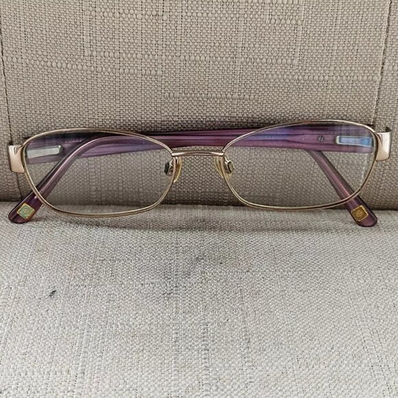 Anne Klein Women Glasses/Eyeglasses Gold Tone Full Rim Eye Wear Frame - Picture 3 of 12